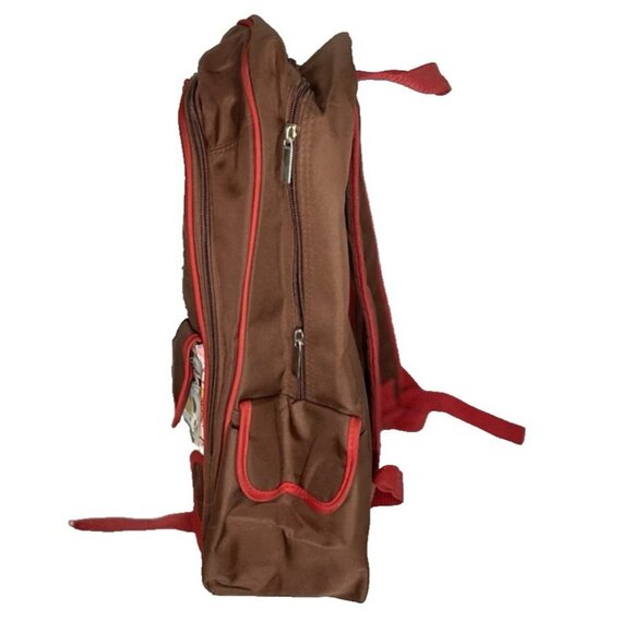 Disney Mickey Mouse Backpack Brown Red Comic Strip Design | Classic Retro Style - Picture 6 of 10